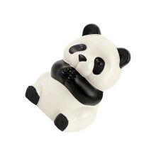 Panda Inspires Tissue Dispenser ABS Paper Storage Box for-White