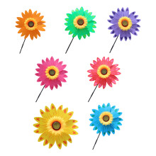 Sunflower Garden Wind Spinner Outdoor Decorative Windmill with
