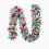 White flocked Christmas garland for staircase 2m 1
