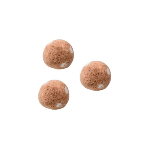 Boules de feutrage de laine, décorations de Noël, 3 cm