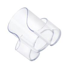 Bathroom Organiser For Cotton Pads QTips Dental Floss-Clear