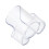 Bathroom Organiser For Cotton Pads QTips Dental Floss-Clear 1