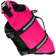 Waterproof Dog Swimming Vest Buoyancy Vest-Rose red XS
