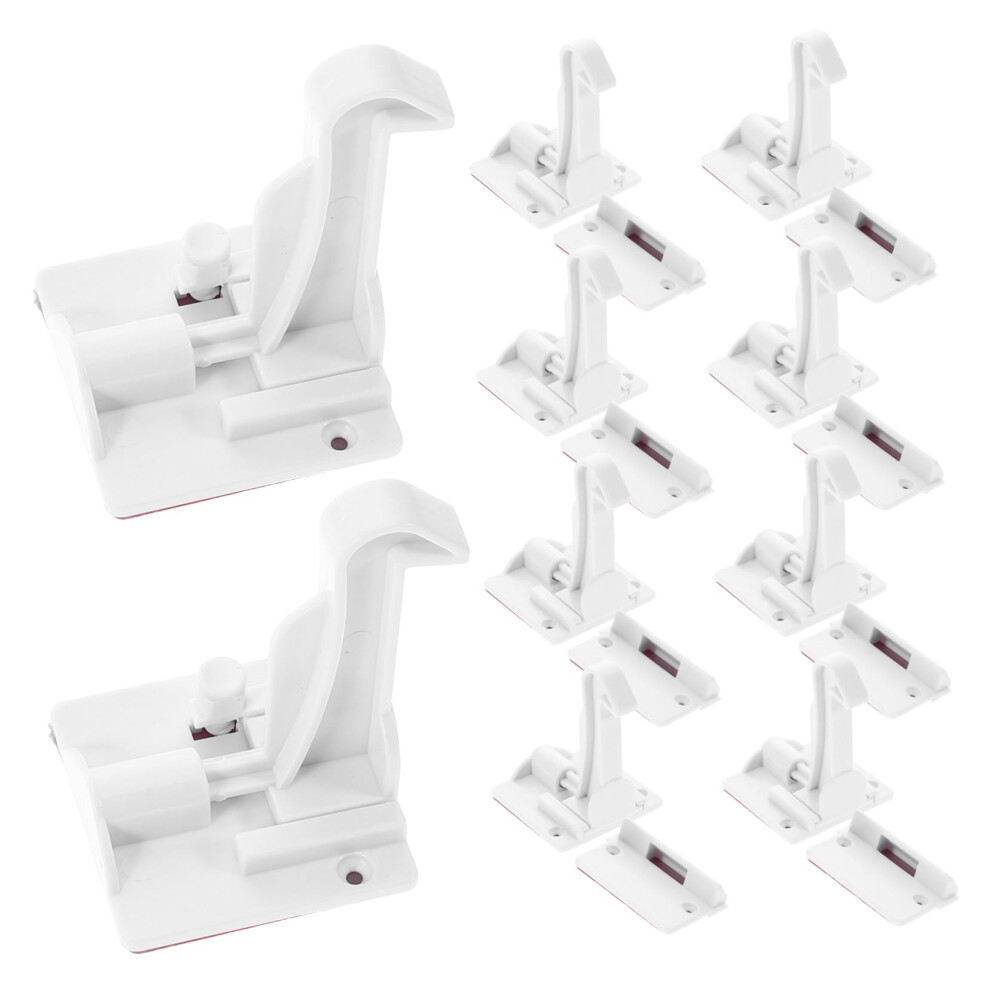Child Safety Cabinet Locks 12pcs Invisible No Drill Baby Proof Drawer and Door Locks for Kids Safety