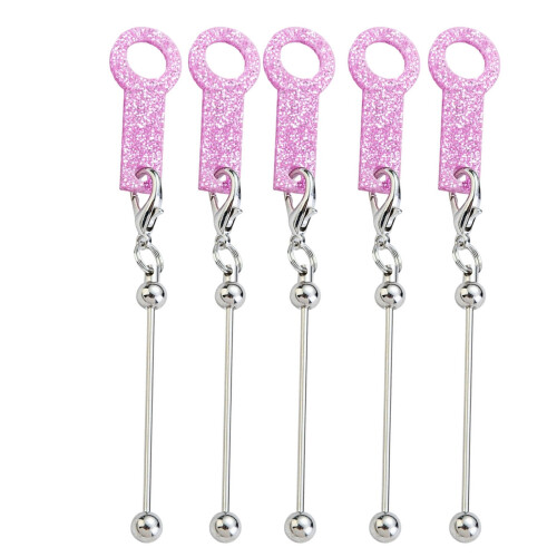 Acrylic Beads Straw  Beadable Cup Charm   Straw Blank  -8