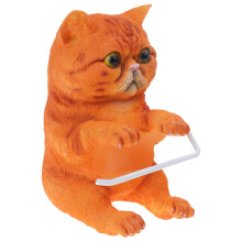 Feline Design hars muurbeugels toiletrolhouder badkameropslag-F