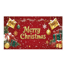 Banner de Natal 400x180cm Capa para Porta de Garagem