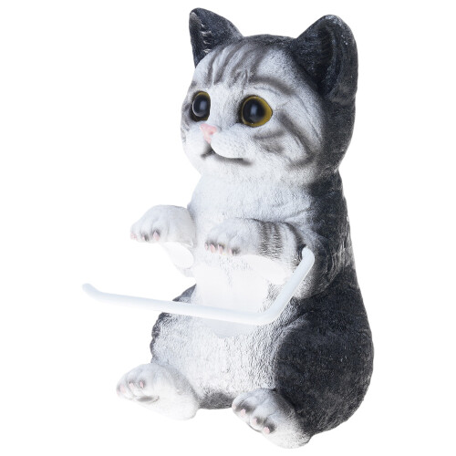 Hars kattenvormige muurbeugels Tissue Dispenser Badkamer-G