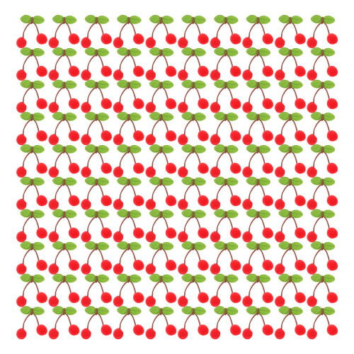 100Pcs Cherrys Leaf Pompoms Balls Polyester for Hairpin Brooch