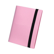 Card Binder 9 Pocket,Trading Card Binder with Card Display-Pink