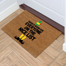 Christmas door mat outdoor coir welcome mat with non-slip