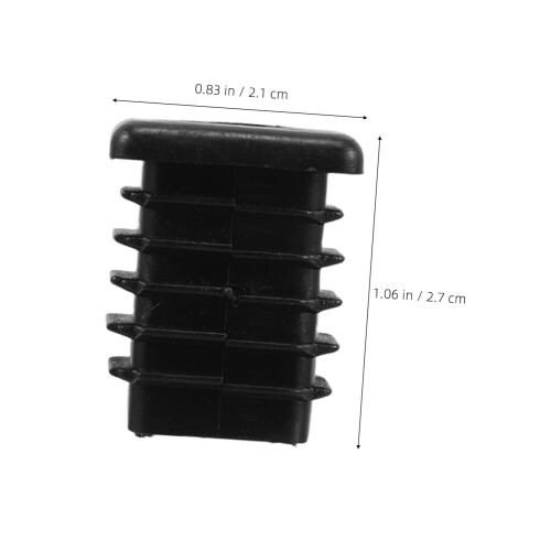 Square Tube Inserts 4pcs Plastic Chair Leg End Caps Easy Installation Clean Protective Finish 1