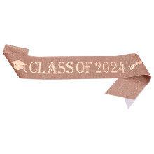 Sangle de graduation en tissu doré à l'oignon vert (1 pièce)