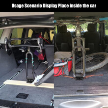 Bicycle Rack Mount Front Fork Mount Bracket with Quick Release Alloy Fork Block Mounts for Most Mountain Bikes