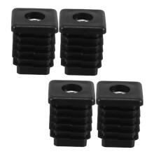Square Tube Inserts 4pcs Plastic Chair Leg End Caps Easy Installation Clean Protective Finish