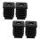 Square Tube Inserts 4pcs Plastic Chair Leg End Caps Easy Installation Clean Protective Finish 1