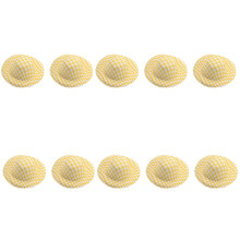10 stuks miniatuur hoed onvoltooide 5,8 cm lichtgewicht-Geel