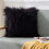 Chenille soffkuddfodral 40x40cm svart 1