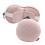 Comfortable PP Cotton Neck Pillow With Light Blocking Eye-Pink 1