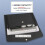 2Pcs Document File Folder, Waterproof Thin PU Leather A4 Envelope Folder Expanding File Organizer Portfolio Storage Case 5