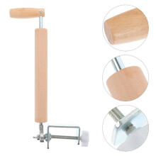Premium Wooden Rolling Pin for Baking - 360 Rotating Handle, Non-Stick Surface, Ideal for Dough, Pizza, and Pastries