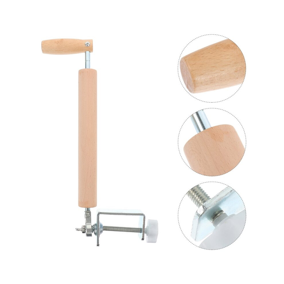 Premium Wooden Rolling Pin For Baking - 360 Rotating Handle, Non-Stick Surface, Ideal For Dough, Pizza, And Pastries 4713048152698