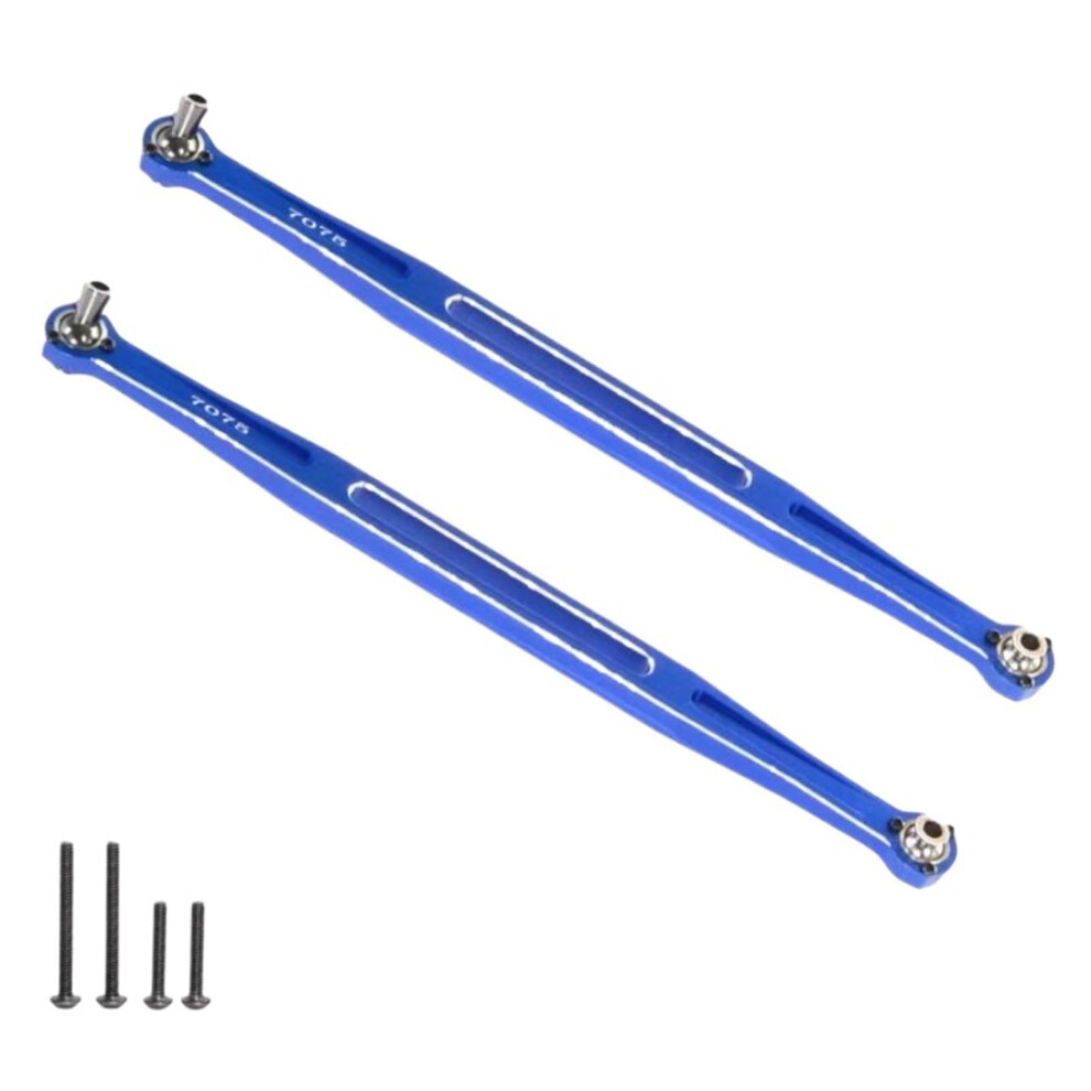 Rc Steering Link 2Pcs 7075 Aluminum Alloy Front Rods For Traxxas Xrt 8S Xmaxx 8S, Enhanced Precision, Blue 9310869807056
