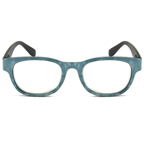 Striped Frame Blue Light Reading Glasses +1.50 Anti Blue Light Readers with Spring Hinge for Computer Use 1