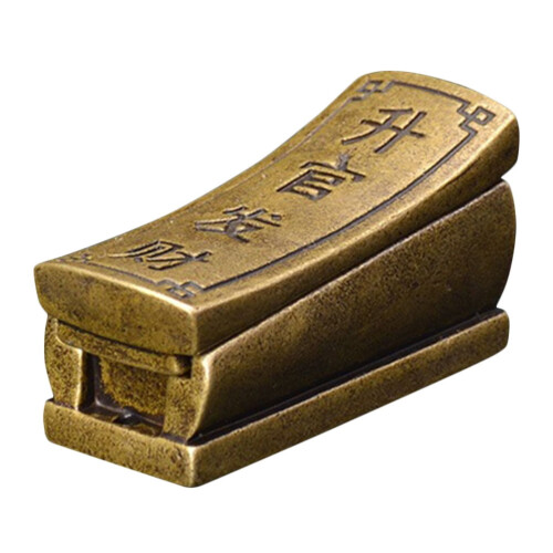 Chinesische Messing-Sargstatue, eine Box für Reichtum und Glück 2