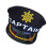 Polyester Captain Hat Festival Hat For Adults Adjustable-Black 1