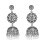Boucles d'oreilles thème bohème en alliage-rond blanc perle K 1