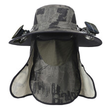 Lightweight Solar Charged Sun Hat Solar Cooling Fan-2