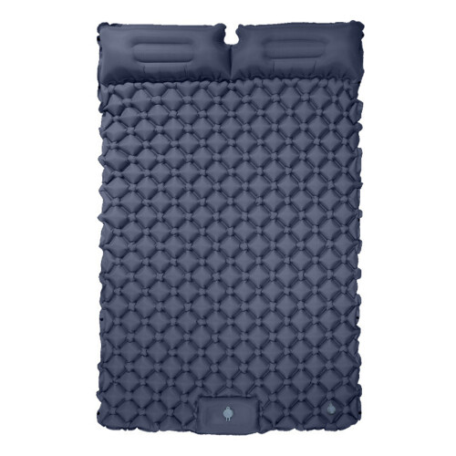 Identity Inflating Double Camping Slumbering Pad-blue