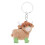 Modern Plastic Keychain Featuring Highland Cow 3D Art 1