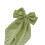Soft Ribbon Fabric Large Round Dot Bows Hairclip Spring-Green 1