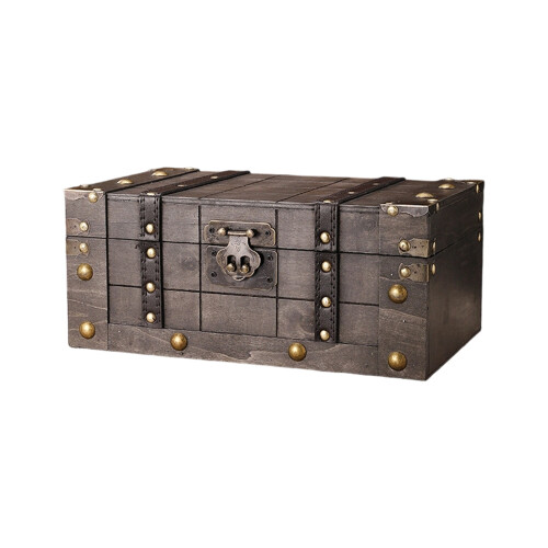 Rustics Wood Storage Box Featuring Lock Clasp For Secure-S