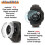 Case and Screen Protector Set for Garmin Instinct E 40mm, TPU Shock Absorbing Frame with Tempered Glass 3+2 Pack 2