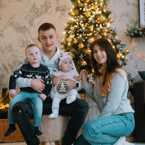 Feimajia Julekrybbe Julepynt Akryl Juletrepynt 2