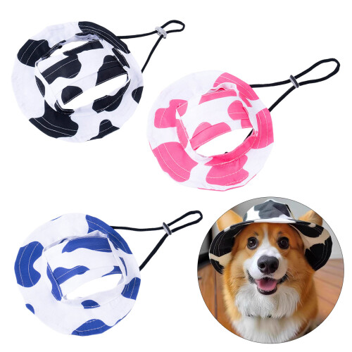 Pet Sun Visors For Small Animals Wide Brimmed Design- L 2