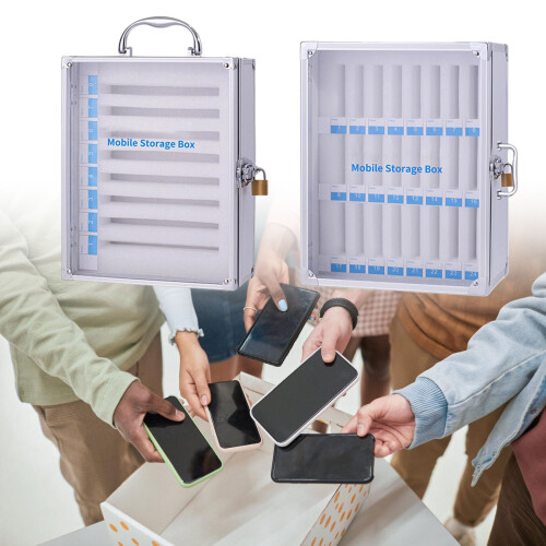 Locking Mobile Device Organiser Metal Cabinet Anti Drop-8 1