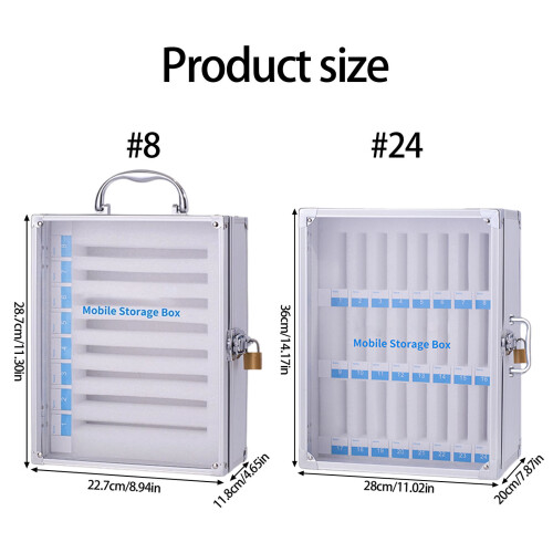 Locking Mobile Device Organiser Metal Cabinet Anti Drop-8 2