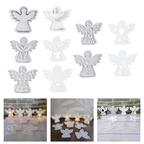 Castings Molds Handmade Plasters Moulds Angel with-balloon 1