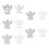 Castings Molds Handmade Plasters Moulds Angel with-balloon 3