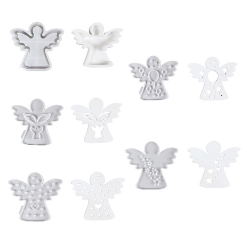 Castings Molds Handmade Plasters Moulds Angel with-balloon 2