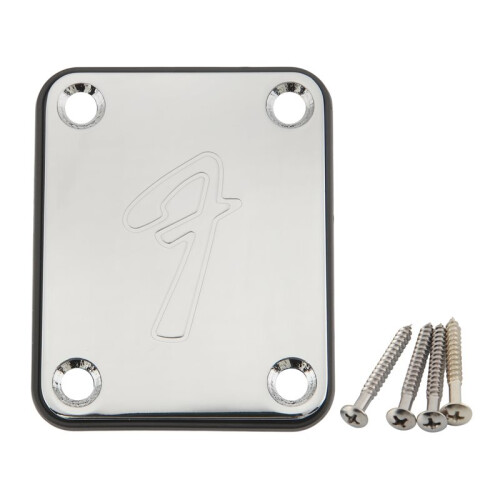 70S 4-Bults Gitarrhalsplatta Halsplatta med Skruvar (Silver)