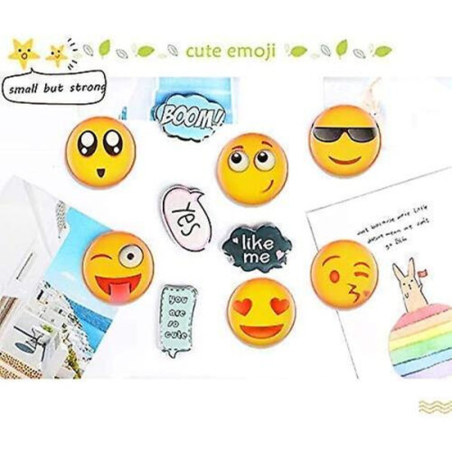 Set de 25 de magneți de frigider cu emoji 3D 2