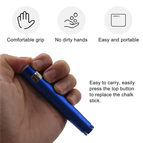 5 Pcs Black Aluminum Alloy Chalk Keeper Holder () 1
