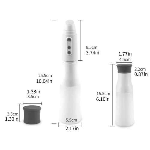 Retractile Electric Cleaner 500mAh power Supply IPX7 Proof ABS 2