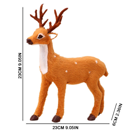 Reindeer Sculpture Standing Deer Desktop Ornament 1 Piece 2