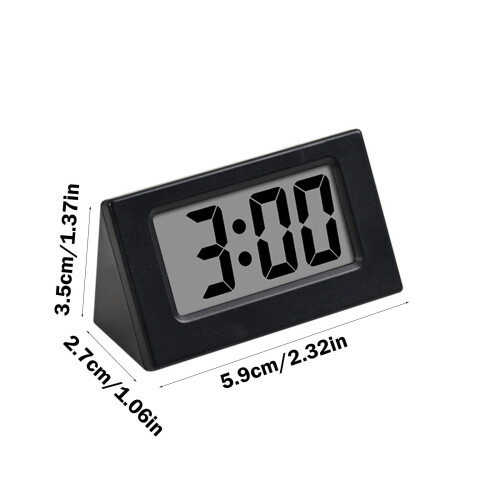 Kayannuo Digital Alarm Clock Black Plastic Desk Clock 2